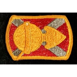 US Army 164th Air Defense Artillery Brigade Patch OS Red Gold Silver Embroidered